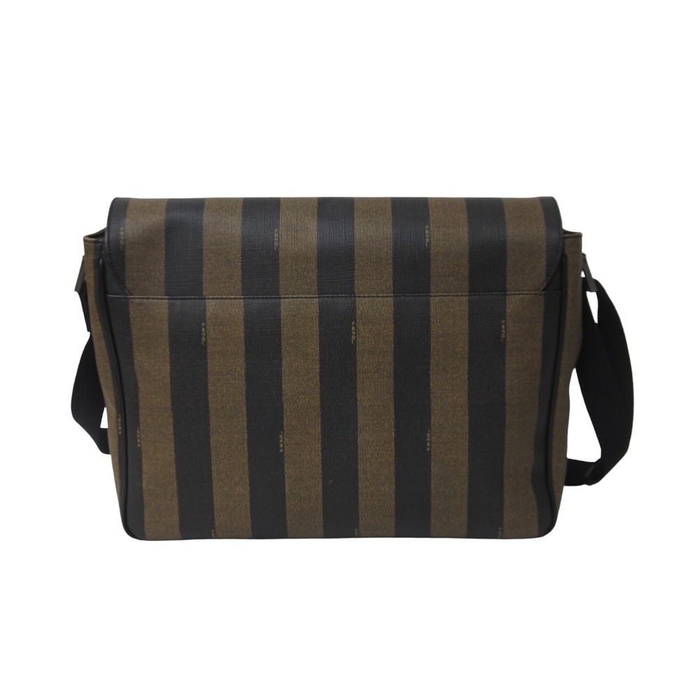 Fendi Square Pecan Pattern Leather Messenger Bag … - image 3